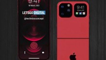 苹果+三星=？海外曝光iPhone Flip折叠屏手机渲染图